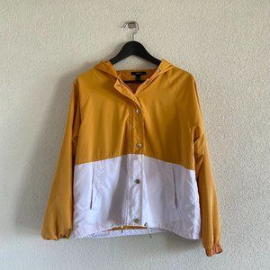 Forever 21 Yellow & White Colorblock Jacket
